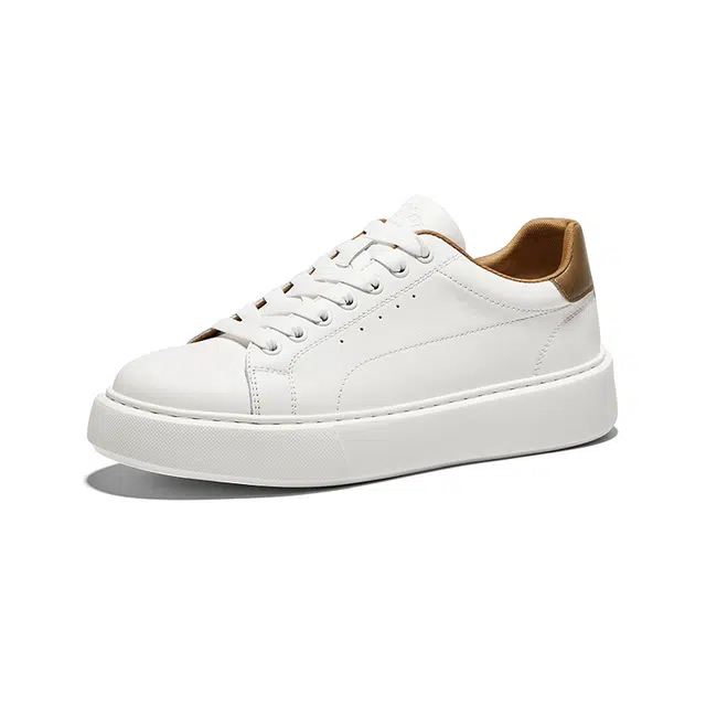 Hautton White Brown Sneakers