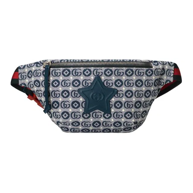 Gucci GG Star Logo Belt Bag Blue Kids
