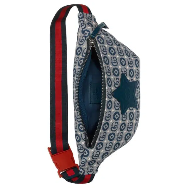 Gucci GG Star Logo Belt Bag Blue Kids