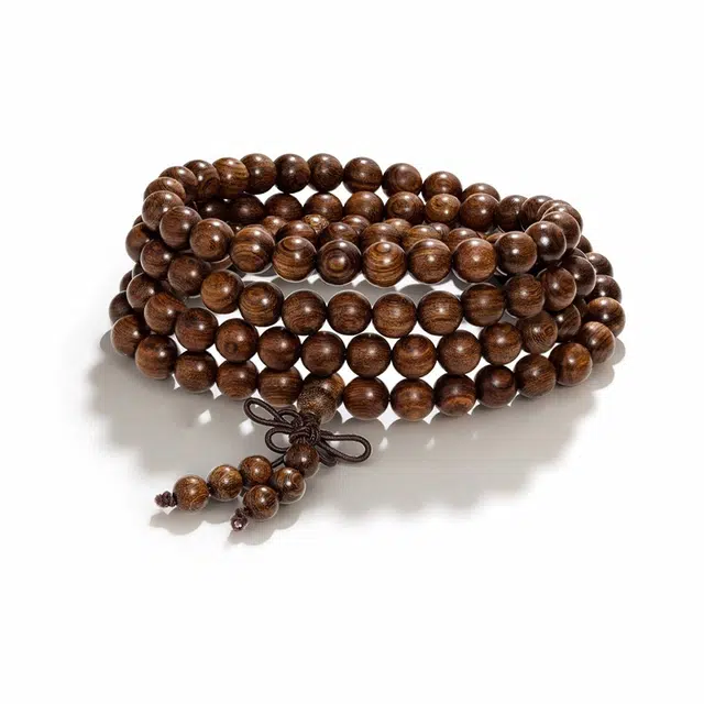 【高品质】 雅谷 上岸招财转运 平安吉祥 如意佛珠 新中式小众设计转运珠念珠 木 手串 男女同款情侣款 金丝檀木