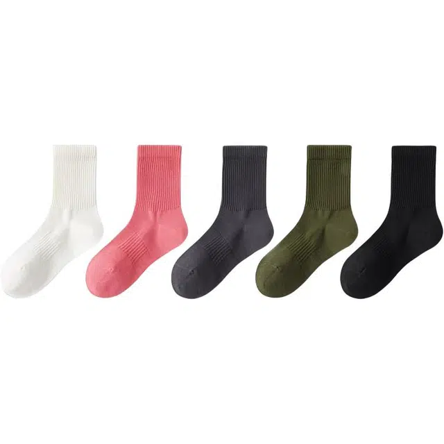 十三日季 舒适透气运动抑菌中筒袜 女款 组合装