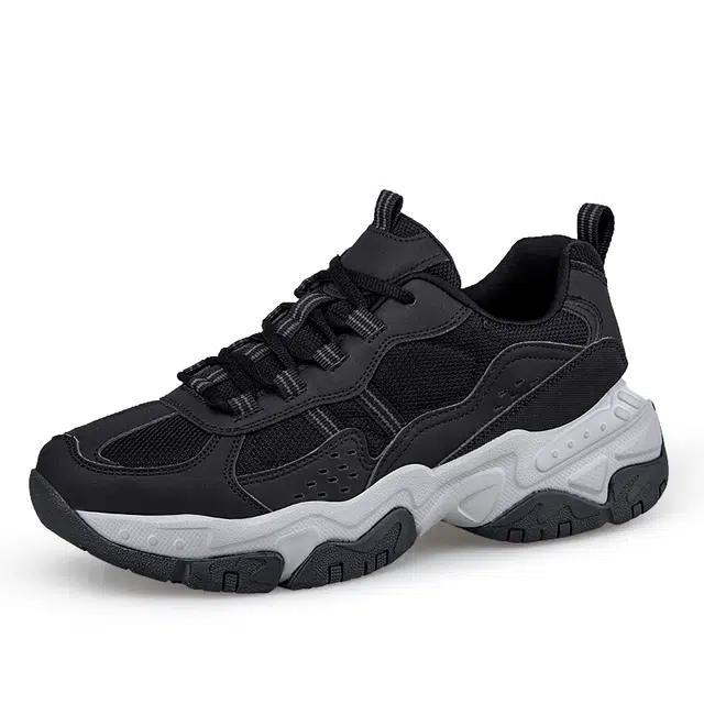 新舒悦舒适 网布皮革 时尚潮流 简约百搭 舒适 健步鞋 户外运动 耐磨透气轻便 低帮 生活休闲鞋 男款