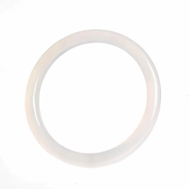 物㯖 白月如岚白月光美人镯贵妃镯古风典雅搭配旗袍诸事顺遂平安喜乐通勤时尚简约百搭大气首饰#幸运配饰 玛瑙 手镯 女款