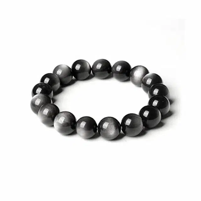 奥斯坦汀 新中式国潮转运珠百搭潮流高级感 黑曜石 手串 男女同款情侣款