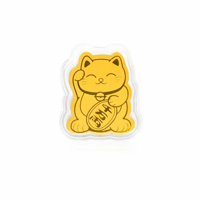 金嘉福 招财猫手机贴 精致轻奢时尚创意国潮财源滚滚高级感个性收藏储值装饰纪念钞 足金 一口价 金钞 男女同款情侣款