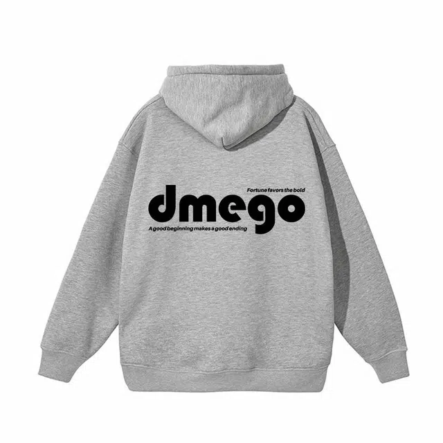 【dme】 美式潮流重磅街头字母印花保暖舒适个性时尚百搭宽松柔软卫衣 男女同款