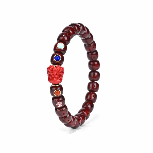 钰澜文玩 【赤焰】 自由大鹏鸟搭配款 星月菩提 手串 男女同款情侣款