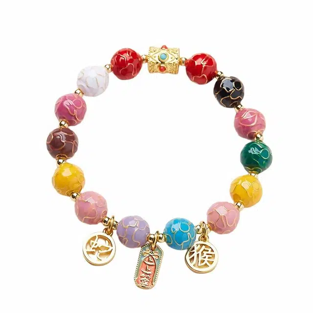 【生肖六合】 贝诗珠宝 繁花顺利水逆退散平安喜乐时来好运吉利转运珠招财纳福好运 合金 手串 男女同款情侣款