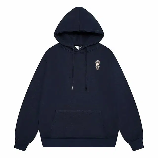 周同学 周杰伦 美式简约个性可爱卡通形象小标连帽宽松套头加绒加厚保暖耐寒无性别主义时尚舒适长袖卫衣 男女同款