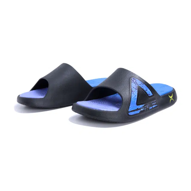 匹克 态极国创 休闲百搭舒适时尚 防滑减震防磨一字拖鞋 男款 黑蓝紫