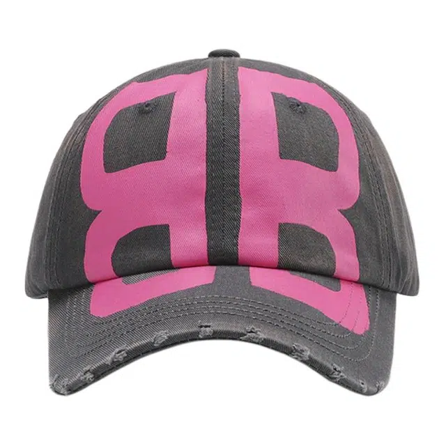 浪莎 夏季印刷字母水洗软顶个性嘻哈棒球帽百搭透气街头鸭舌帽 男女同款 棉 鸭舌帽 男女同款情侣款