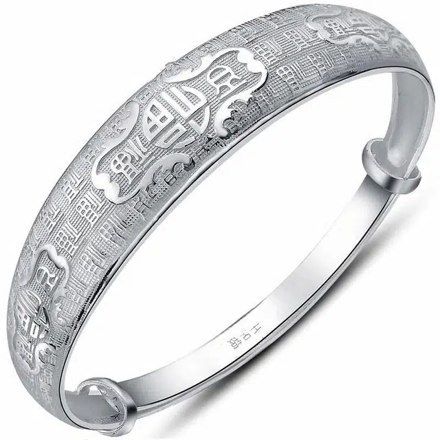 优态 万福字维拉百福吉祥实心 高级感 小众 宽版 手镯 女