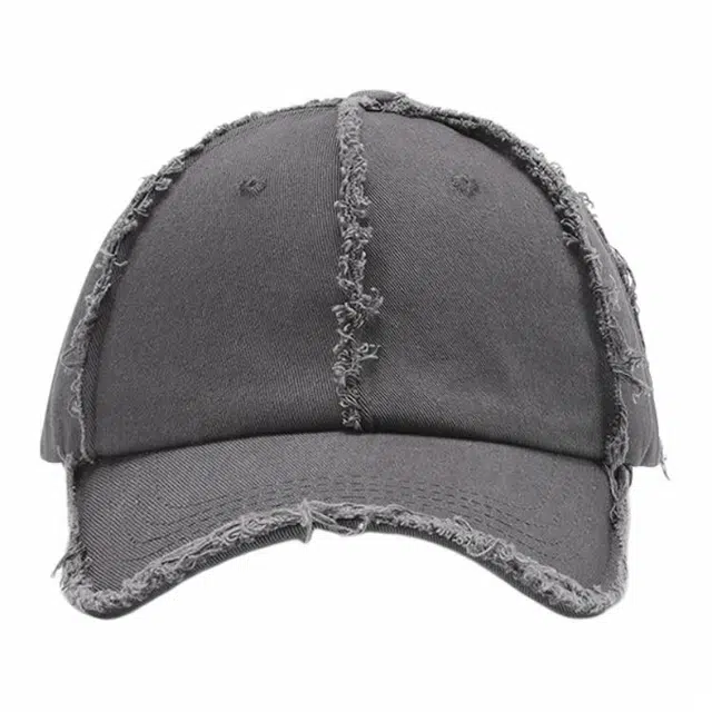 浪莎 百搭深顶显脸小光板鸭舌帽男女士复古做旧软顶弯檐棒球帽 棉 鸭舌帽 男女同款情侣款