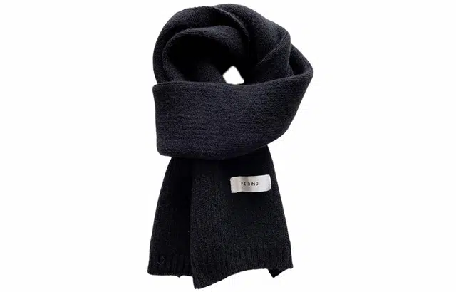 优幽兰 日系百搭高级感加厚保暖长款时尚潮流纯色休闲简约外搭两用韩系氛围感穿搭 聚酯纤维 绒线围巾 男女同款情侣款