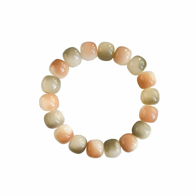 琢玉居 多巴胺风格配色 摸鱼解压神器高油高密绕指柔 好运 招桃花 菩提根 手串 男女同款情侣款