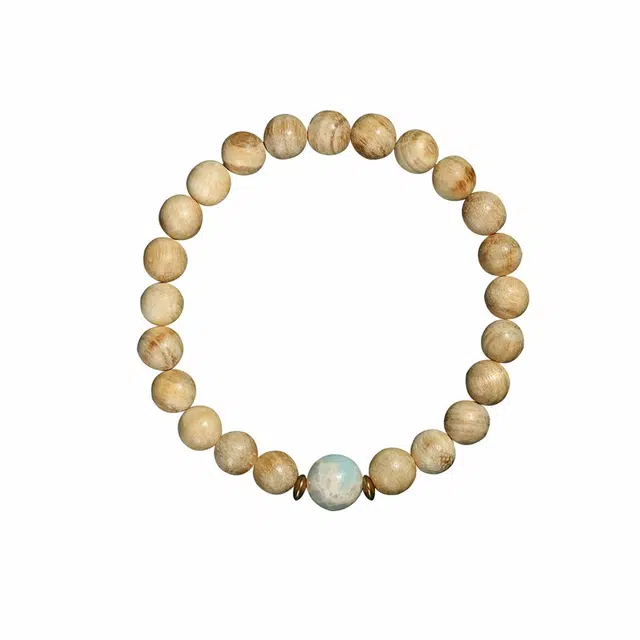 琢玉居 复古文艺设计 新中式文玩盘玩佛珠 转运珠 考研上岸 百搭配饰 檀木 木作手串 男女同款情侣款