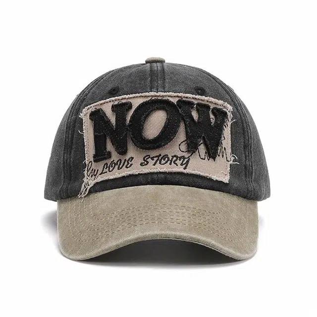 浪莎 春秋季英文字母贴布绣欧美户外棒球帽百搭透气五角鸭舌帽 男女同款 棉 鸭舌帽 男女同款情侣款