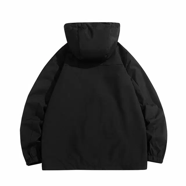 雅鹿  基础款户外工装山系百搭宽松休闲设计感运动登山骑行轻便连帽  防水防风防泼水冲锋衣 男女同款