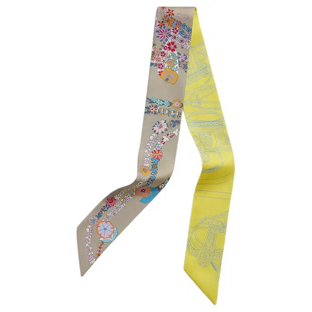 Hermes Silk Scarf Yellow