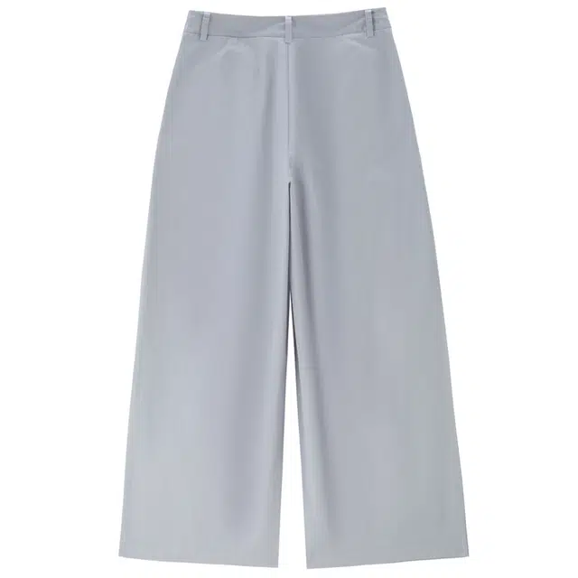 佐丹奴 压褶中腰阔腿薄款九分裤休闲裤 女款