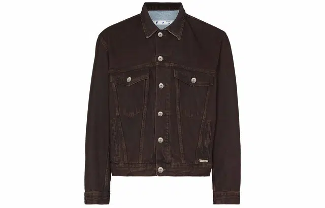 OFF-WHITE Arrow-print Denim Jacket