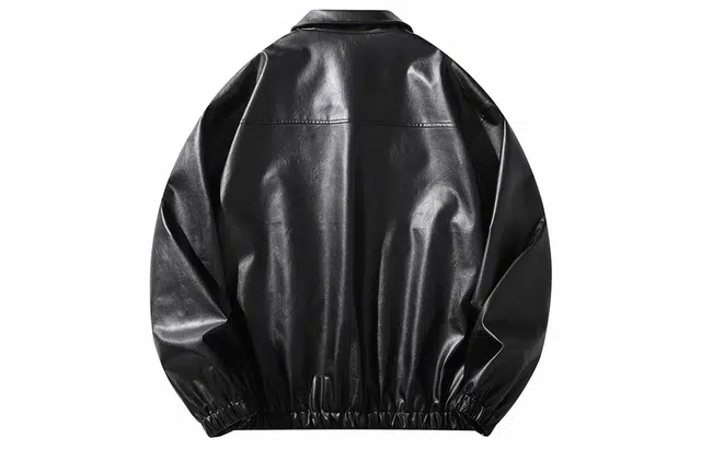 Bingfei Vintage PU Leather Jacket