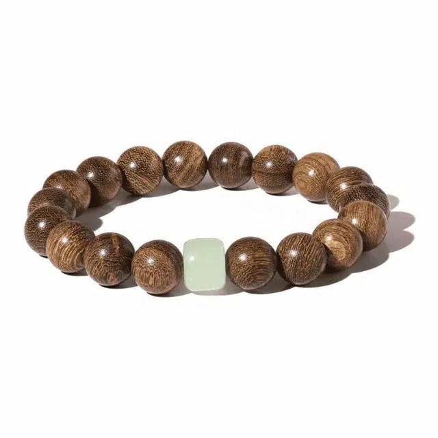 富珠汇 招福纳财文玩平安喜乐吉祥如意礼好运 金丝檀木 手串 男女同款情侣款