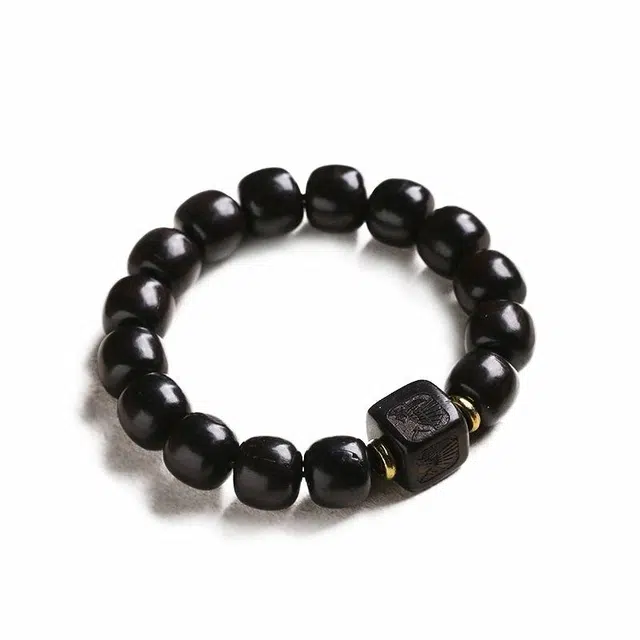 九隆古 一帆风顺 招财进宝 复古老型珠串珠 考试考研上岸 诸招财纳福 国潮文玩盘玩佛珠转运珠手饰#好运 黑檀 手串 男女同款情侣款