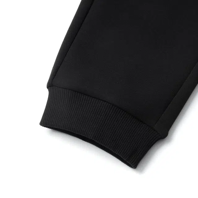 婴幼童 李宁儿童针织运动裤 综合体能系列 简约舒适系带束脚 黑色