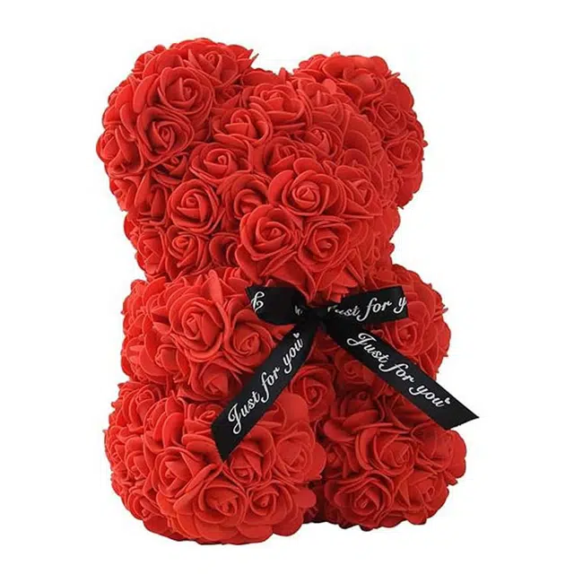 简普森 永生花玫瑰熊 可爱 玩具