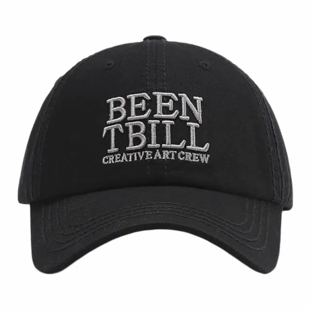 浪莎 鸭舌帽弯檐潮牌户外英文字母立体刺绣黑色大帽围棒球帽 男女同款 棉 鸭舌帽 男女同款情侣款