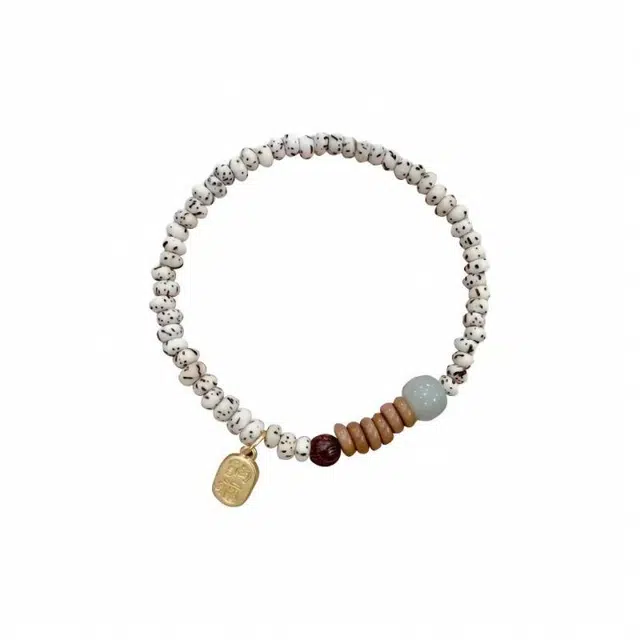 富珠汇 平安招财 福气满满新中式国潮复古风招财纳福平安大吉 星月菩提 手串 男女同款情侣款