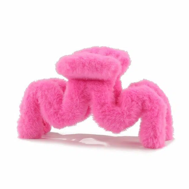 如花梦 超大号高级感后脑勺 绒毛 发夹 女款