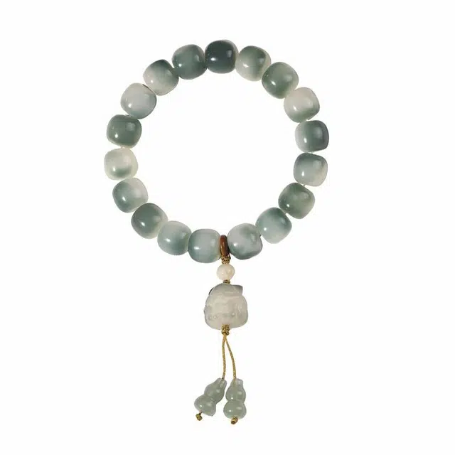 琉堇 乙巳蛇年招桃花水逆退散转运本命年福气满满月老赐福文玩佛珠手饰平安喜乐许我无忧盘玩绕指柔#好运 菩提根 手串 男女同款情侣款