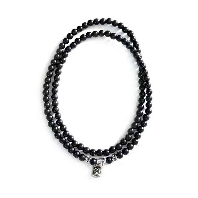 岁月静好 新中式国潮醒狮串珠本命年转运佛珠 大气温柔高级感招财纳福双圈叠戴盘玩 平步青云#好运 黑檀 木作手串 男女同款情侣款