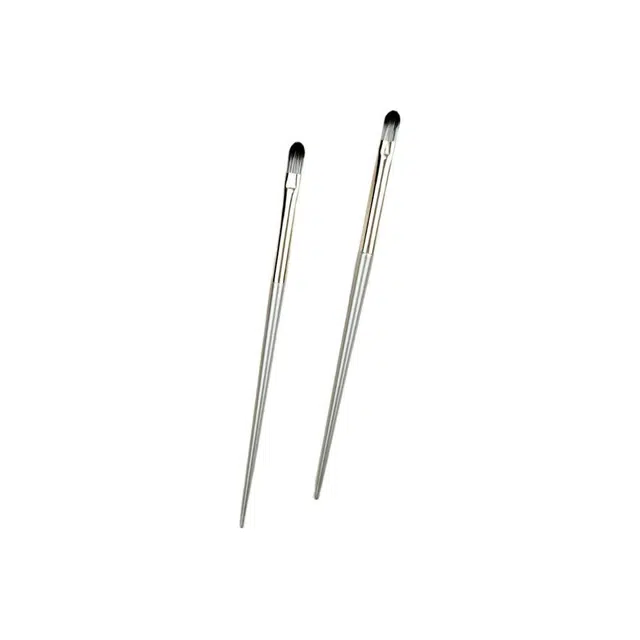 几多萌 超精细泪沟遮瑕刷扁头高光提亮卧蚕下至晕染鼻影刷木柄化妆刷美妆工具