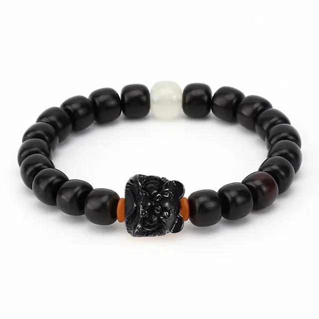 乙巳蛇年代请 京华录 复古醒狮串珠 小众温柔典雅宫廷风本命年招财转运佛珠 时来运转万事顺遂文玩#好运 黑檀 手串 男女同款情侣款