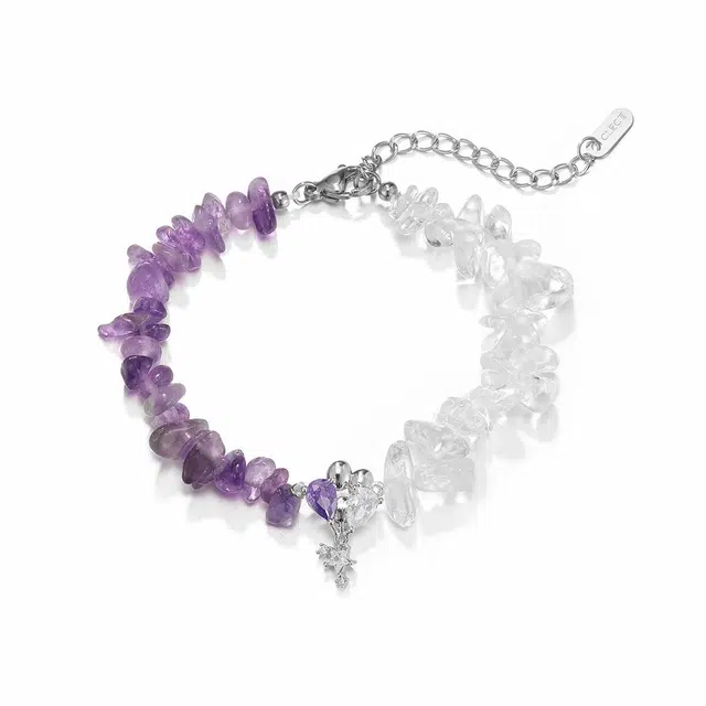 珂里 优雅气质气球派对不规则手工串珠轻奢小众甜美高级感 水晶 手串 女款