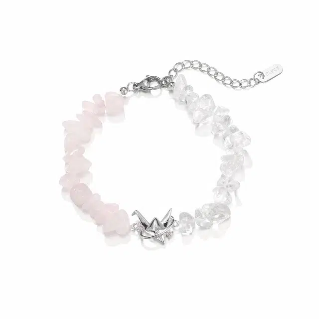 珂里 甜美多巴胺千喜鹤气质精致不规则手工串珠小众高级感轻奢 水晶 手串 女款