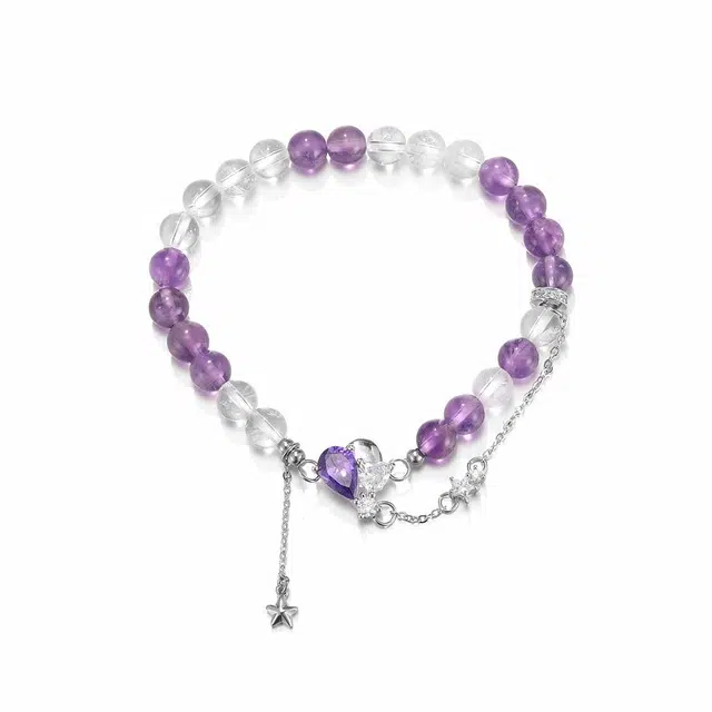 珂里 优雅气质告白气球手工串珠轻奢小众甜美高级感 水晶 手串 女款