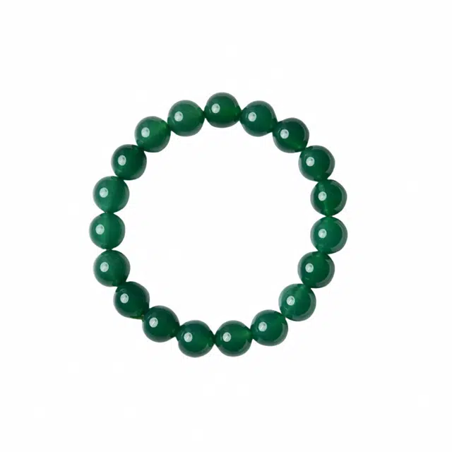 石在行 新中式招财纳福复古轻奢小众百搭气质精致高级氛围感好运绿 玛瑙 手串 男女同款情侣款