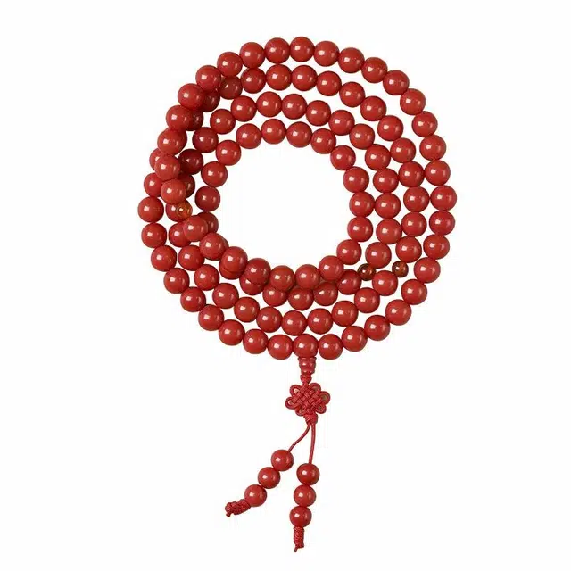 九隆古 红色本命年中国结 诸事顺遂招财纳福 有钱花新中式文玩盘玩佛珠转运珠手饰#好运 菩提根 手串 男女同款情侣款