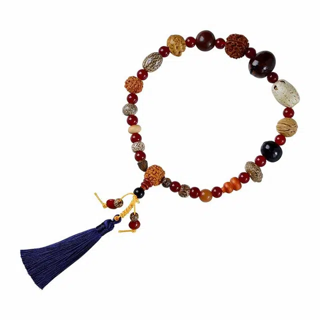 琉堇 灵隐十八籽文玩转运珠 古风时来运转手持盘玩佛珠乙巳蛇年流通处代请招财有钱花手饰#好运 菩提根 手串 男女同款情侣款