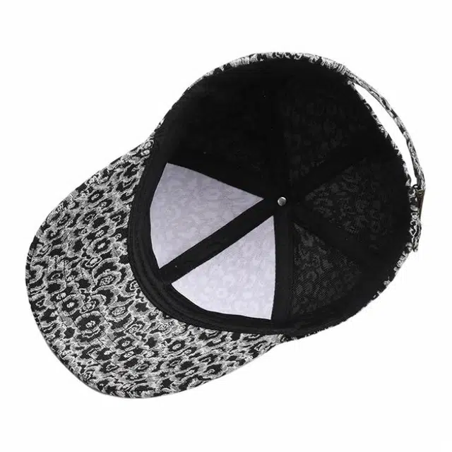 木林森 复古豹纹棒球帽 街头潮流百搭个性千禧辣妹显脸小帽子 棉 鸭舌帽 男女同款情侣款