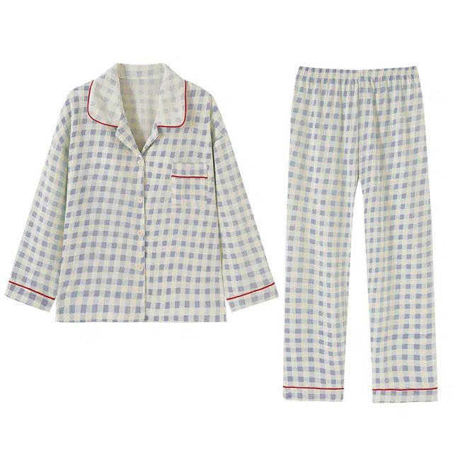 欧诗帛 甜美可爱带胸垫舒适简约睡衣套装 女款 图片色