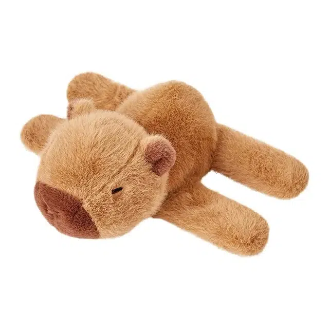 纯兔鼠 卡皮巴拉啪啪圈 水豚娃娃 玩偶周边