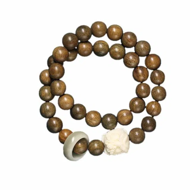 狮来运转 琉堇 过手留香乙巳蛇年代请文玩转运珠 古风双全叠戴禅意串珠链 福禄顺遂有钱花佛珠#好运 绿檀 手串 男女同款情侣款