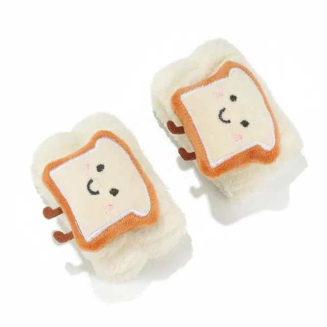 如花梦 可爱玩偶手腕脸防湿防水袖护腕发带洗漱专用 布艺 发圈 女款