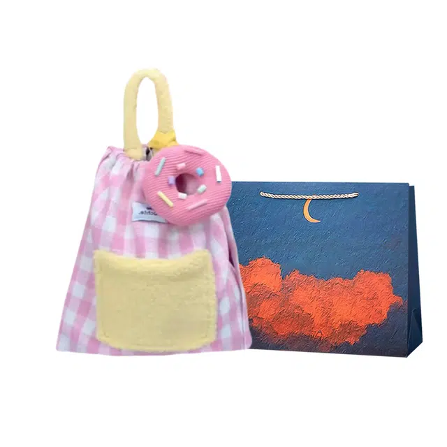 爱尔绅特 可爱格子休闲 帆布 双肩包 常规 女款 粉色