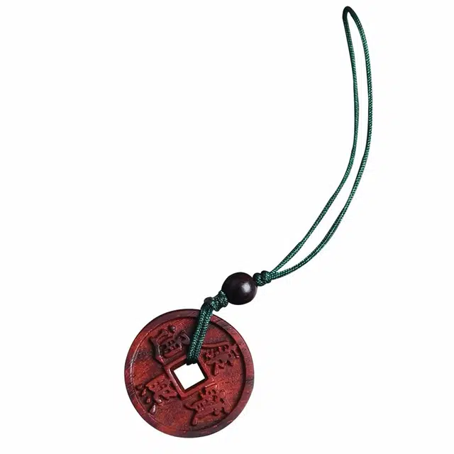 天纵 古韵进宝钱币民族风百搭好运钱币 紫檀属 挂件 男女同款情侣款